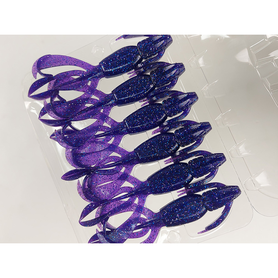 Силикон Keitech Crazy Flapper 4.4" (6 шт/упак) ц:ea#04 violet, Длина силикона: 4.4" (11.2 см), Расцветка силикона: EA#04 Violet, фото , изображение 8