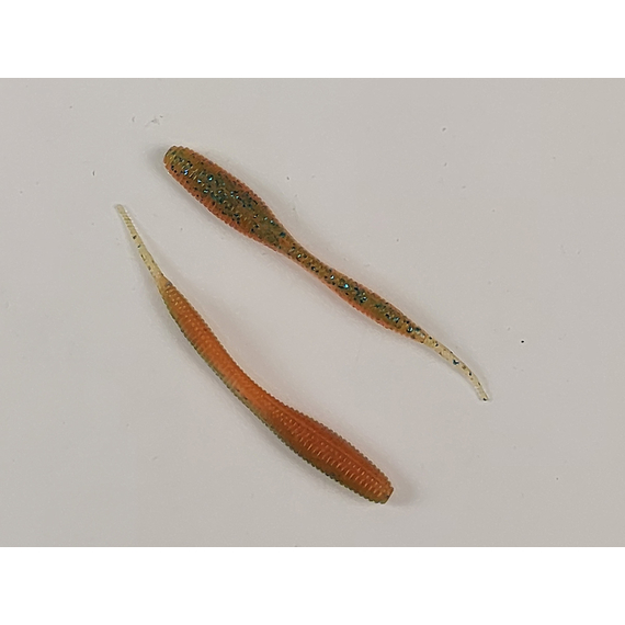 Силікон Keitech Sexy Impact 2.8" (12 шт/упак), колір:pal#11 rotten carrot, Довжина силікону: 2.8" (7.1 см), Колір силікону: PAL#11 Rotten Carrot, фото , изображение 5