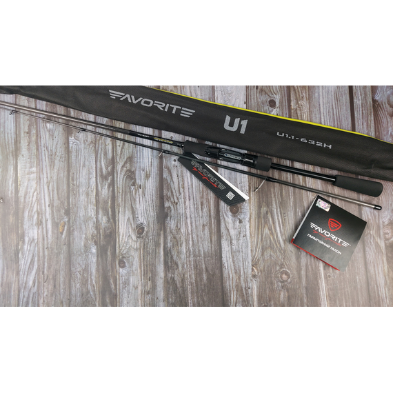Спінінг Favorite U1 632H 1.90m 10-35g Fast, Модель: 1.90m 10-35g, фото , изображение 6