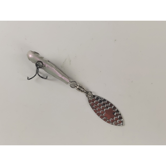 Тейл-спінер Savage Gear 3D Sticklebait Tailspin 65mm 9.0g Black Silver, фото , изображение 8