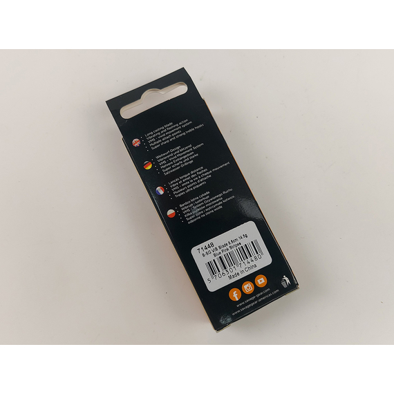 Цикада Savage Gear Vib Blade 55mm 14.5g Blue Pink Stripes, фото , изображение 4