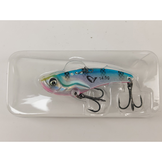 Цикада Savage Gear Vib Blade 55mm 14.5g Blue Pink Stripes, фото , изображение 5