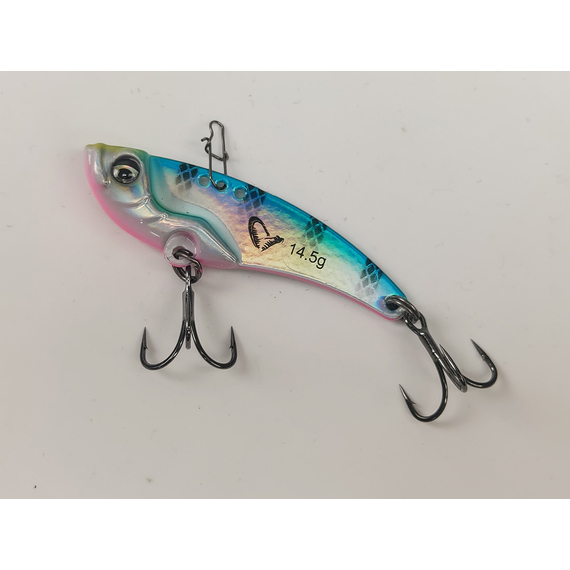 Цикада Savage Gear Vib Blade 55mm 14.5g Blue Pink Stripes, фото , изображение 6