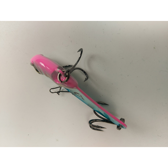 Цикада Savage Gear Vib Blade 55mm 14.5g Blue Pink Stripes, фото , изображение 8