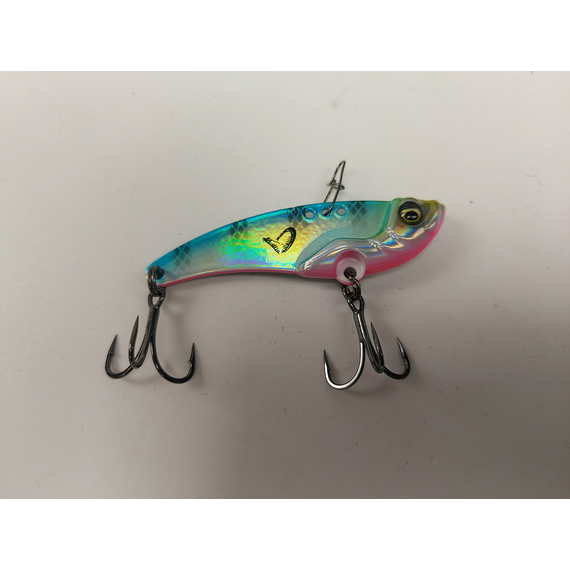 Цикада Savage Gear Vib Blade 55mm 14.5g Blue Pink Stripes, фото , изображение 2