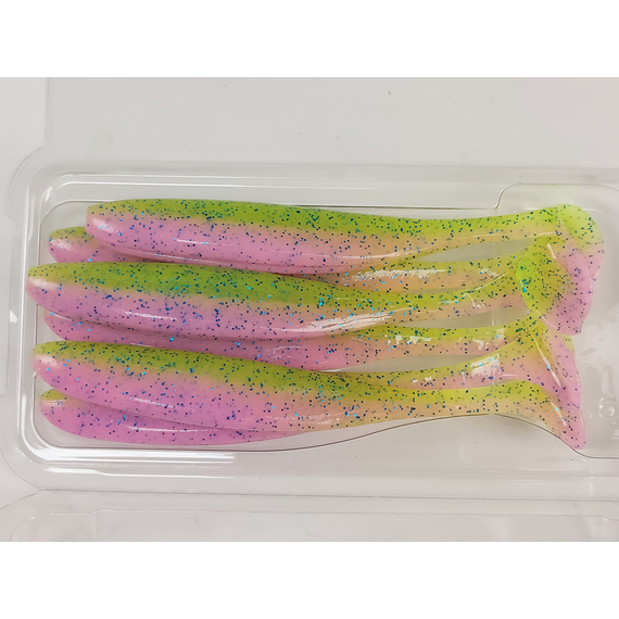 Силікон Keitech Easy Shiner 4.5" (6 шт/уп), колір:ea#16 cotton candy blue f, Довжина силікону: 4.5" (11.4 см), Колір силікону: ea#16 cotton candy blue f, фото , изображение 6