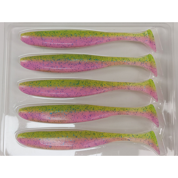 Силікон Keitech Easy Shiner 5" (5 шт/упак), колір:ea#16 cotton candy blue f, Довжина силікону: 5" (12.7 см), Колір силікону: ea#16 cotton candy blue f, фото , изображение 6