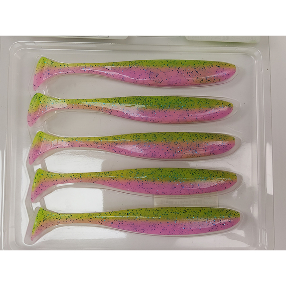 Силікон Keitech Easy Shiner 5" (5 шт/упак), колір:ea#16 cotton candy blue f, Довжина силікону: 5" (12.7 см), Колір силікону: ea#16 cotton candy blue f, фото , изображение 7