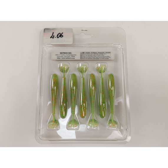 Силикон Keitech Swing Impact FAT 3.3" (7 шт/упак) цвет: ea#05 hot fire tiger, Длина силикона: 3.3" (8.4 см), Расцветка силикона: EA#05 Hot Fire Tiger, фото , изображение 8