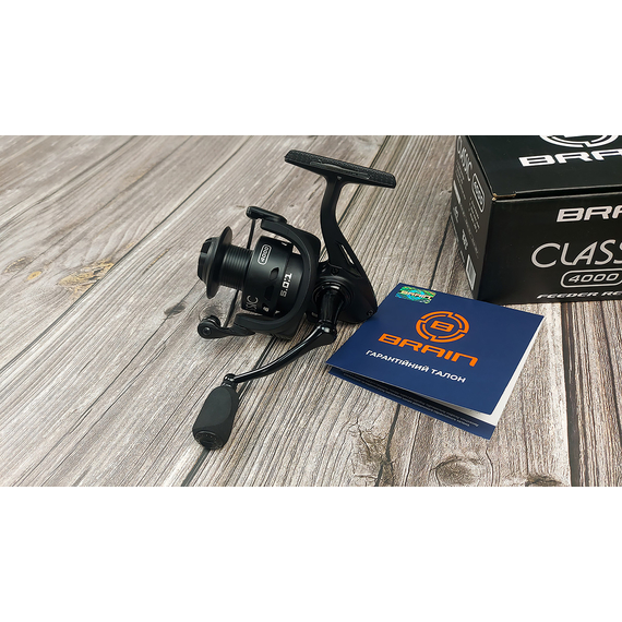 Котушка Brain Classic 4000 (4+1 підшип.), 5.0:1, Розмір шпулі: 4000, Тип котушки: без бейтранера, фото , изображение 7