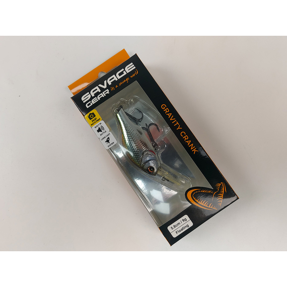 Воблер Savage Gear Gravity Crank MR 58F 58mm 9.0g Roach, Размер/Вес: 58мм/9г, Цвет воблера: Roach, фото , изображение 3