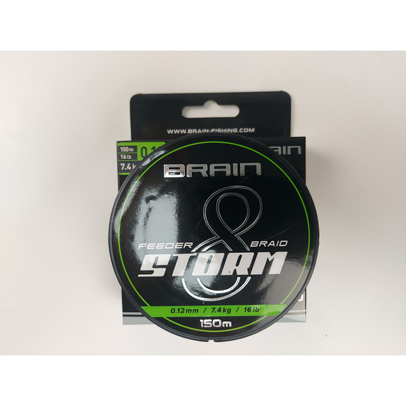 Шнур Brain Storm 8X (lime) 150m 0.12mm 16lb/7.4kg, Діаметр: 0.12mm, Колір: Салатовий, фото , изображение 5