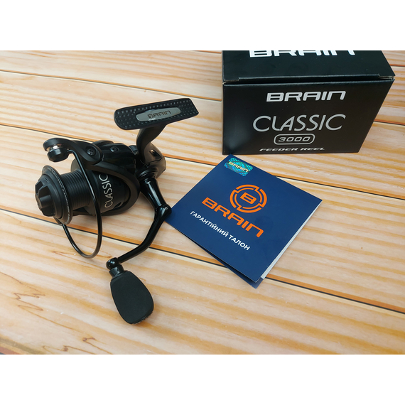 Котушка Brain Classic 3000 (4+1 підшип.), 5.0:1, Розмір шпулі: 3000, Тип котушки: без бейтранера, фото , изображение 6