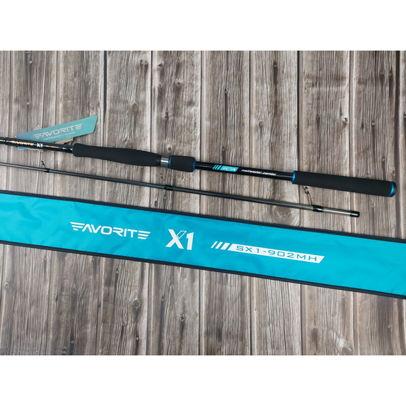 Спінінг Favorite SW X1 Shore 902MH 2.74m 10-30g PE #1.0-2.0 Fast, фото , изображение 5