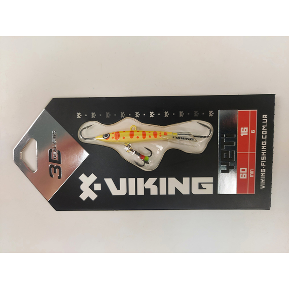 Балансир Viking Fishing Yeti Ice Jig 60mm 16.0g #06 Japanese School, Розмір/Вага: 60мм/16г, Колір балансиру: #6 Japanese School, фото , изображение 5