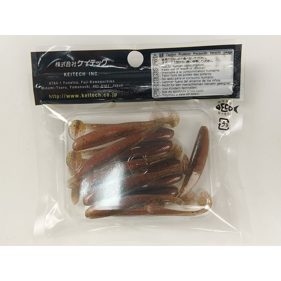 Силікон Keitech Easy Shiner 2" (12 шт/упак), колір:404 red crawdad, Довжина силікону: 2" (5.1 см), Колір силікону: 404 Red Crawdad, фото , изображение 8