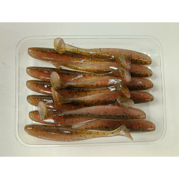 Силікон Keitech Easy Shiner 2" (12 шт/упак), колір:404 red crawdad, Довжина силікону: 2" (5.1 см), Колір силікону: 404 Red Crawdad, фото , изображение 6