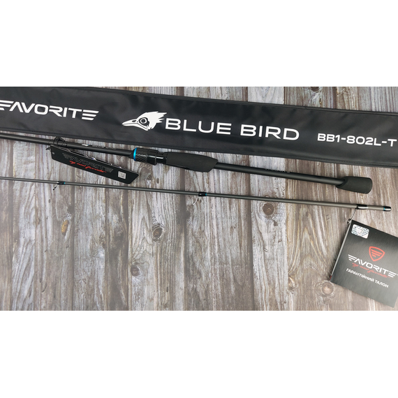 Спінінг Favorite Blue Bird BB1-802L-T 2.40m 3-12g Fast, Модель: 2.40m 3-12g, фото , изображение 18