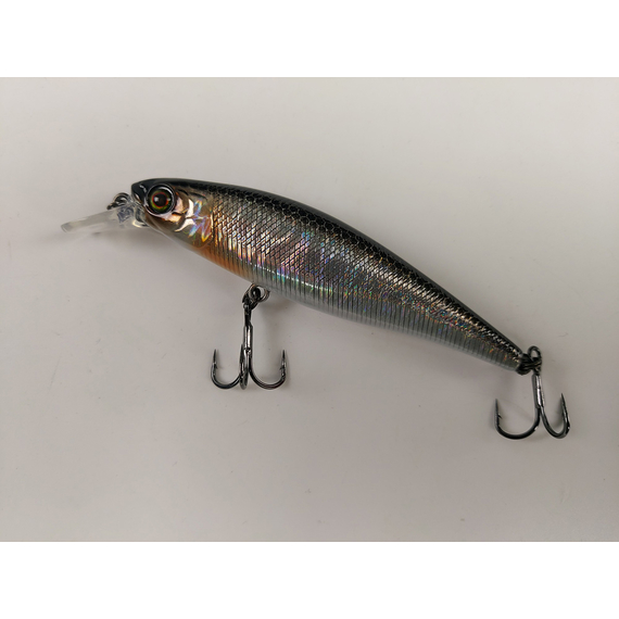 Воблер Jackall Squad Minnow 80SP 82mm 9.7g HL Silver & Black, Розмір/Вага: 82мм/9.7г, Колір воблера: HL Silver Black, фото , изображение 3