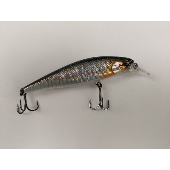 Воблер Jackall Squad Minnow 80SP 82mm 9.7g HL Silver & Black, Розмір/Вага: 82мм/9.7г, Колір воблера: HL Silver Black, фото , изображение 2
