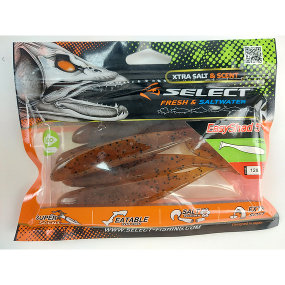 Силікон Select Easy Shad 5" col.128 (5 шт/упак), Довжина силікону: 5" (12.7 см), Колір силікону: 128, фото , изображение 7