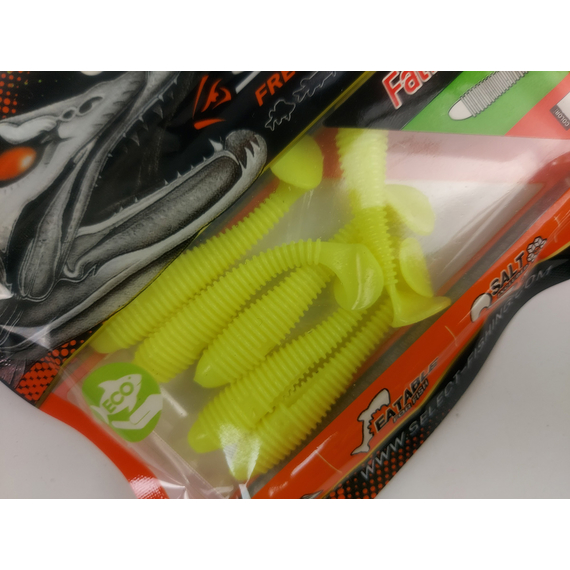 Силикон Select Fatfish 2.4" col.045 (6 шт/упак), Длина силикона: 2.4" (6.1 см), Расцветка силикона: 045, фото , изображение 8