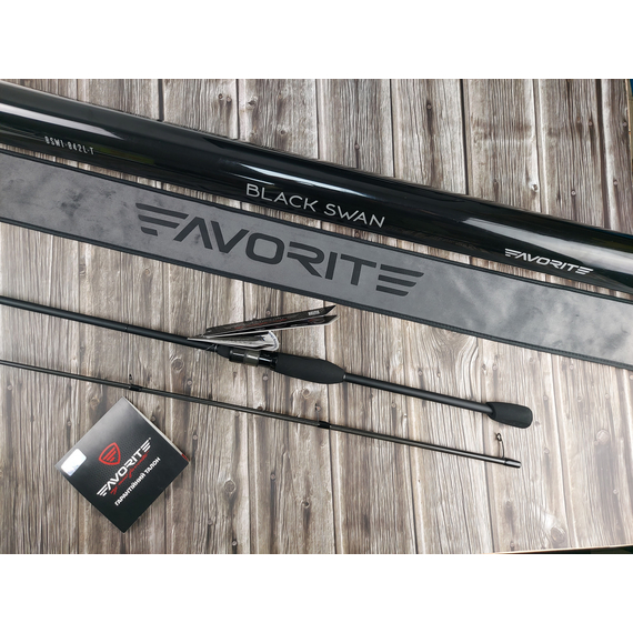 Спінінг Favorite Black Swan BSW1-842L-T 2.54m 3-12g Fast, Модель: 2.54m 3-12g, фото , изображение 8
