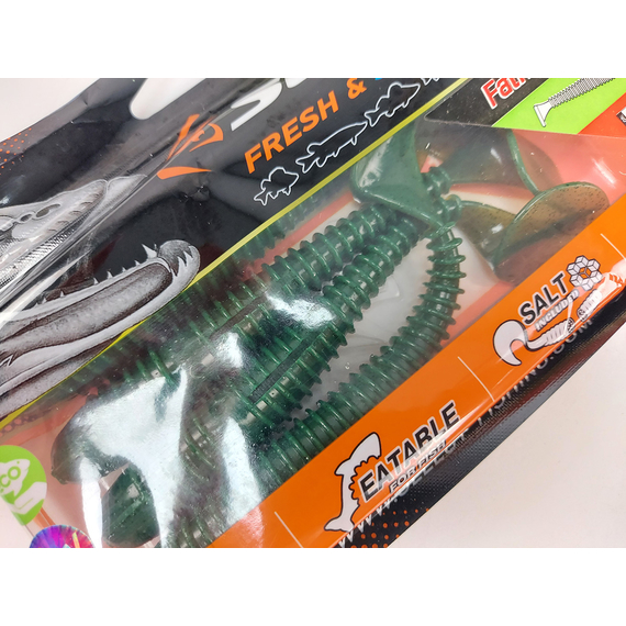 Силикон Select Fatfish 5.8" col.087 (4 шт/упак), Длина силикона: 5.8" (14.73 см), Расцветка силикона: 087, фото , изображение 9