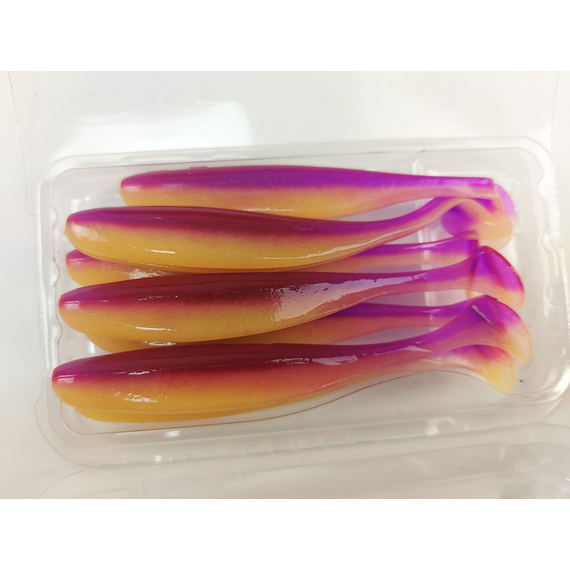 Силікон Keitech Easy Shiner 3.5", колір:pal#12 grape shad, Довжина силікону: 3.5" (8.9 см), Колір силікону: PAL#12 Grape Shad, фото , изображение 6