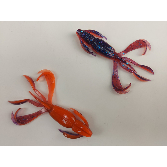 Силікон Keitech Crazy Flapper 3.6" (7 шт/упак), колір: pal#09 violet fire, Довжина силікону: 3.6" (9.1 см), Колір силікону: PAL#09 Violet Fire, фото , изображение 4