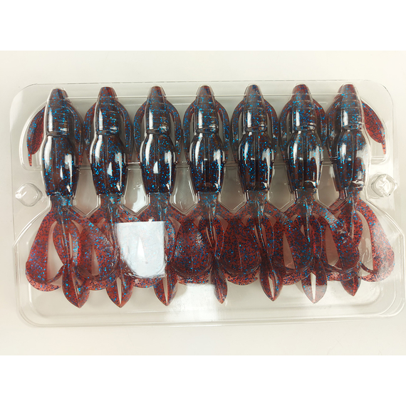 Силикон Keitech Crazy Flapper 3.6" (7 шт/упак) ц:ea#03 grape, Длина силикона: 3.6" (9.1 см), Расцветка силикона: EA#03 Grape, фото , изображение 9