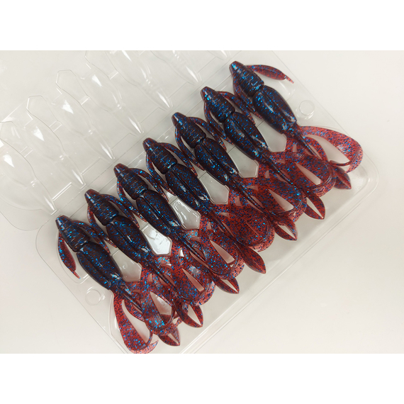 Силикон Keitech Crazy Flapper 3.6" (7 шт/упак) ц:ea#03 grape, Длина силикона: 3.6" (9.1 см), Расцветка силикона: EA#03 Grape, фото , изображение 7