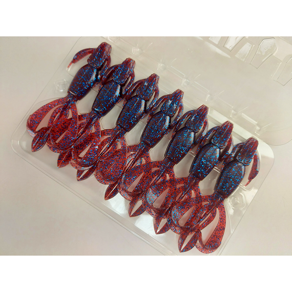 Силикон Keitech Crazy Flapper 3.6" (7 шт/упак) ц:ea#03 grape, Длина силикона: 3.6" (9.1 см), Расцветка силикона: EA#03 Grape, фото , изображение 8