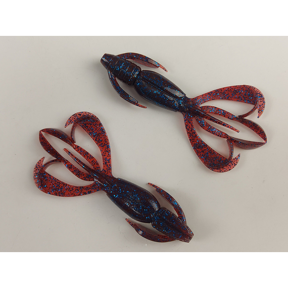 Силикон Keitech Crazy Flapper 3.6" (7 шт/упак) ц:ea#03 grape, Длина силикона: 3.6" (9.1 см), Расцветка силикона: EA#03 Grape, фото , изображение 3