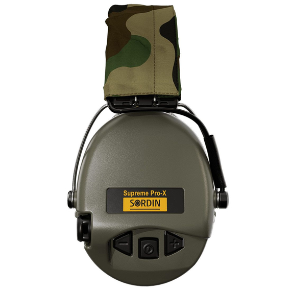 Активні навушники Sordin Supreme Pro X с LED ліхтарем. Колір: олива, фото , изображение 2