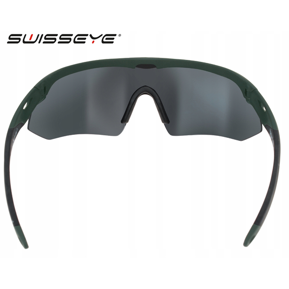 Балістичні окуляри Swiss Eye Nighthawk (3 змінних лінз + футляр), оправа оливкова, фото , изображение 6