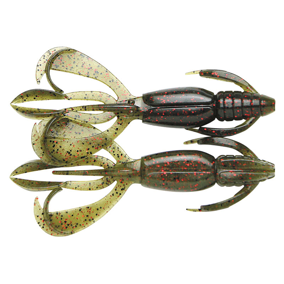 Силікон Keitech Crazy Flapper 2.4" (10 шт/уп),, колір: 208 watermelon pp. red, Довжина силікону: 2.4" (6.1 см), Колір силікону: 208 Watermelon PP. Red, фото 