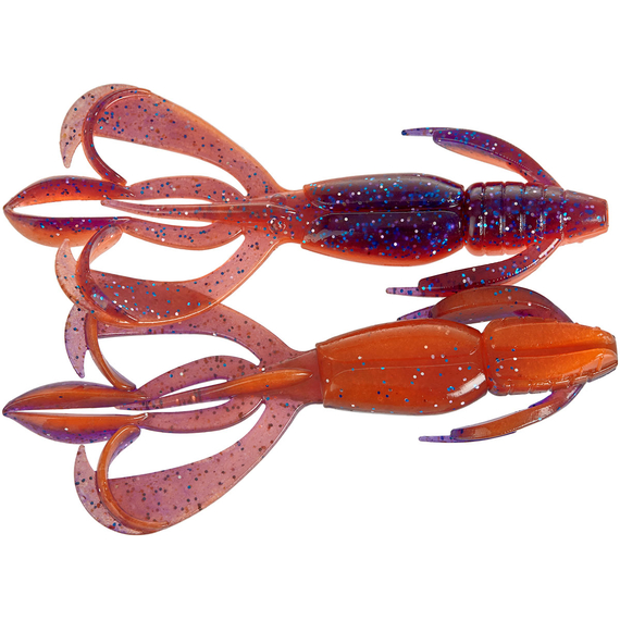 Силикон Keitech Crazy Flapper 2.4" (10 шт/уп), цвет: pal#09 violet fire, Длина силикона: 2.4" (6.1 см), Расцветка силикона: PAL#09 Violet Fire, фото 