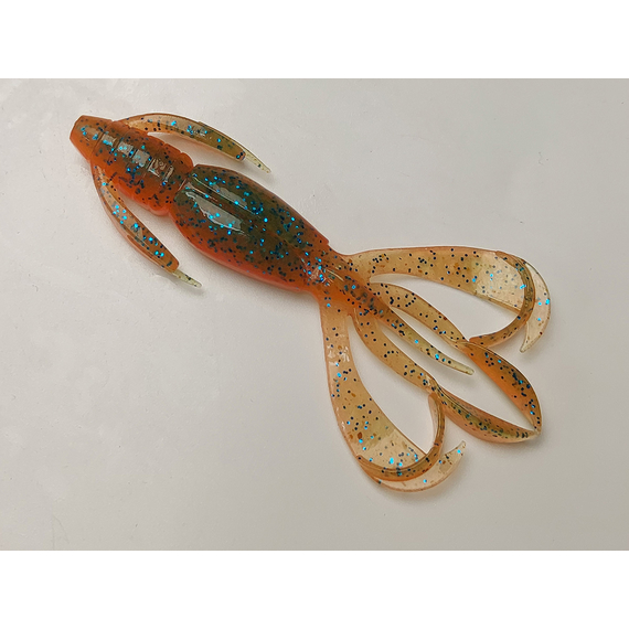 Силікон Keitech Crazy Flapper 2.4" (10 шт/уп),, колір: pal#11 rotten carrot, Довжина силікону: 2.4" (6.1 см), Колір силікону: PAL#11 Rotten Carrot, фото , изображение 2