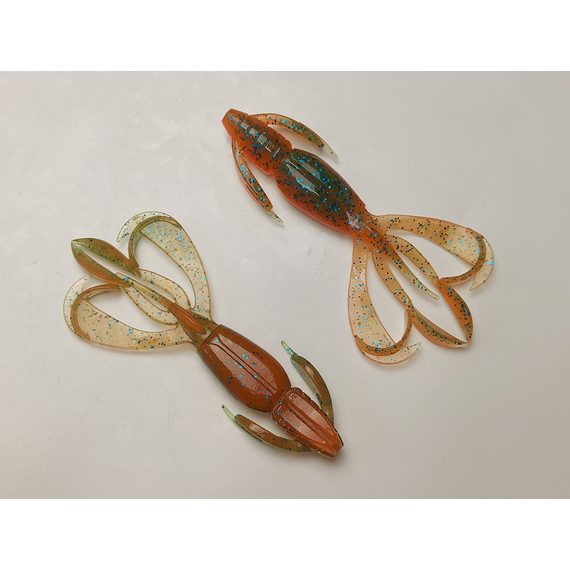 Силікон Keitech Crazy Flapper 2.4" (10 шт/уп),, колір: pal#11 rotten carrot, Довжина силікону: 2.4" (6.1 см), Колір силікону: PAL#11 Rotten Carrot, фото , изображение 3