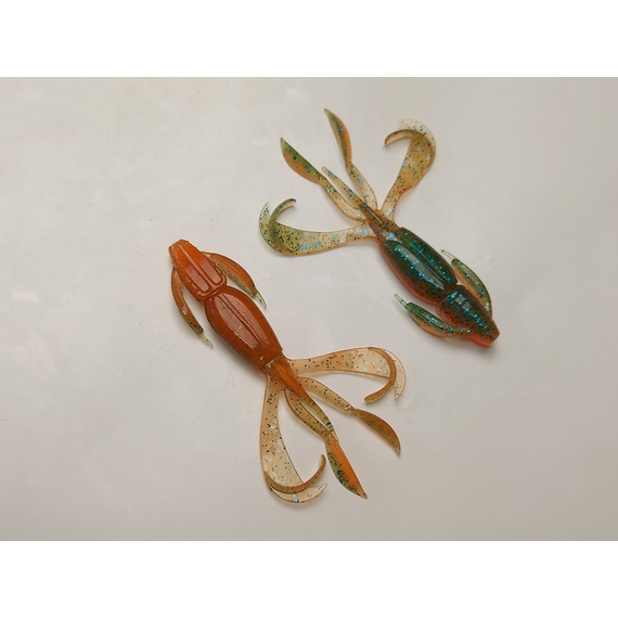 Силікон Keitech Crazy Flapper 2.4" (10 шт/уп),, колір: pal#11 rotten carrot, Довжина силікону: 2.4" (6.1 см), Колір силікону: PAL#11 Rotten Carrot, фото , изображение 4