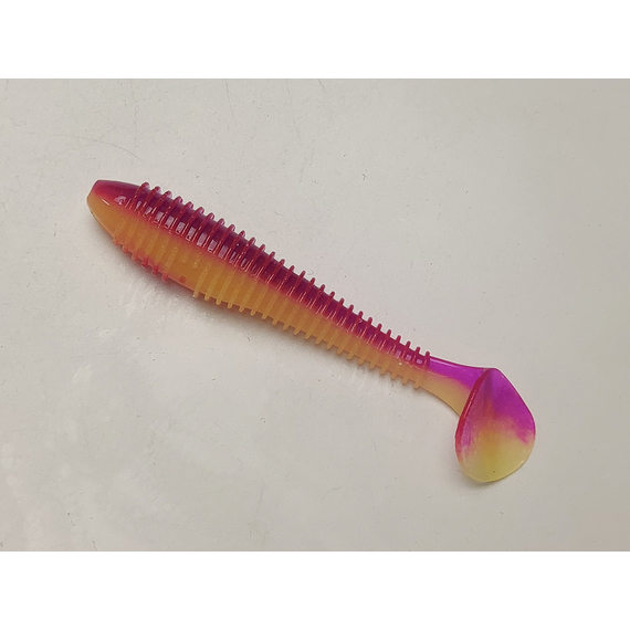 Силікон Keitech Swing Impact FAT 3.8" (6 шт/упак), колір:pal#12 grape shad, Довжина силікону: 3.8" (9.7 см), Колір силікону: PAL#12 Grape Shad, фото , изображение 3