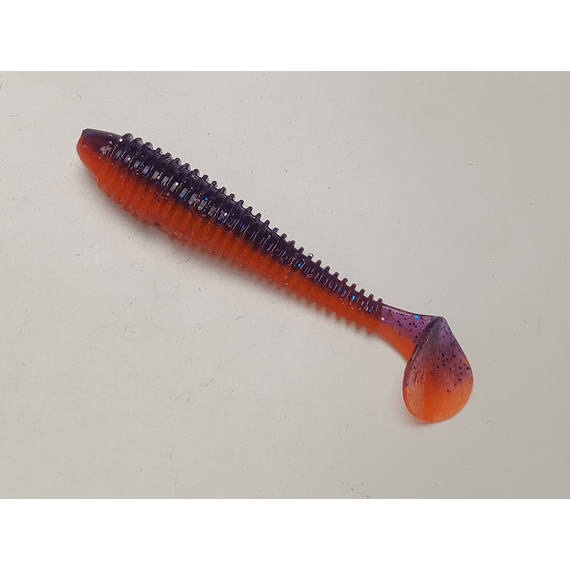 Силікон Keitech Swing Impact FAT 7.8" (2 шт/уп),, колір: pal#09 violet fire, Довжина силікону: 7.8" (19.8 см), Колір силікону: PAL#09 Violet Fire, фото , изображение 3