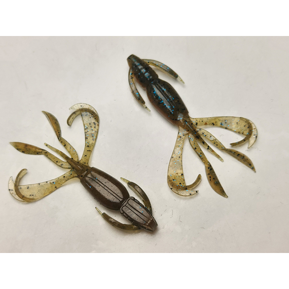 Силікон Keitech Crazy Flapper 2.4" (10 шт/уп),, колір: 403 green weenie blue, Довжина силікону: 2.4" (6.1 см), Колір силікону: 403 Green Weenie Blue, фото , изображение 12