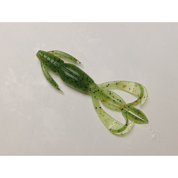 Силікон Keitech Crazy Flapper 2.4" (10 шт/уп),, колір: ea#05 hot fire tiger, Довжина силікону: 2.4" (6.1 см), Колір силікону: EA#05 Hot Fire Tiger, фото , изображение 2