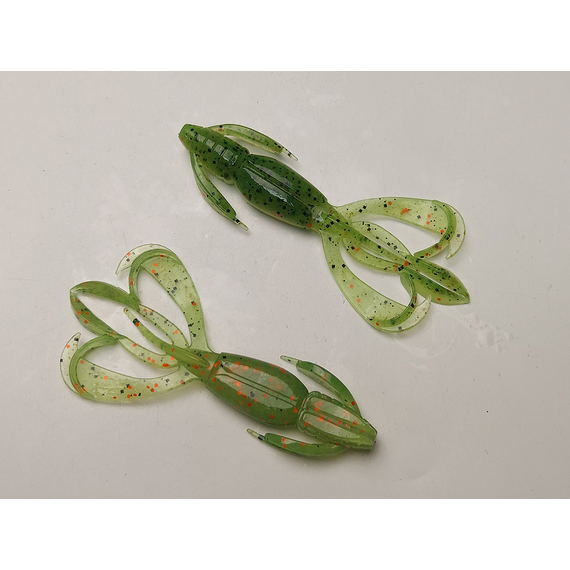 Силікон Keitech Crazy Flapper 2.4" (10 шт/уп),, колір: ea#05 hot fire tiger, Довжина силікону: 2.4" (6.1 см), Колір силікону: EA#05 Hot Fire Tiger, фото , изображение 3