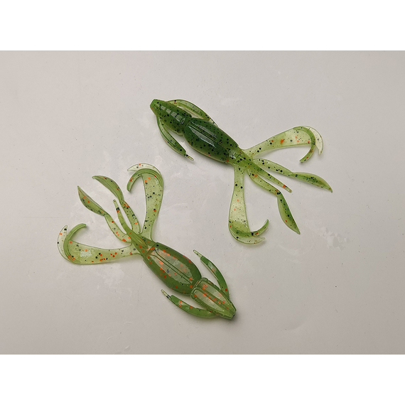 Силікон Keitech Crazy Flapper 2.4" (10 шт/уп),, колір: ea#05 hot fire tiger, Довжина силікону: 2.4" (6.1 см), Колір силікону: EA#05 Hot Fire Tiger, фото , изображение 4