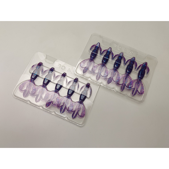 Силікон Keitech Crazy Flapper 2.4" (10 шт/уп),, колір: ea#14 clear morning dawn, Довжина силікону: 2.4" (6.1 см), Колір силікону: ea#14 clear morning dawn, фото , изображение 8