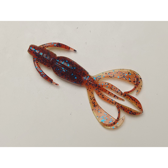 Силикон Keitech Crazy Flapper 2.4" (10 шт/уп), цвет: ea#15 grape chart red flk, Длина силикона: 2.4" (6.1 см), Расцветка силикона: ea#15 grape chart red flk, фото , изображение 12