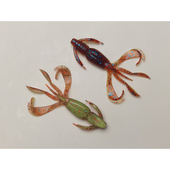 Силикон Keitech Crazy Flapper 2.4" (10 шт/уп), цвет: ea#15 grape chart red flk, Длина силикона: 2.4" (6.1 см), Расцветка силикона: ea#15 grape chart red flk, фото , изображение 14